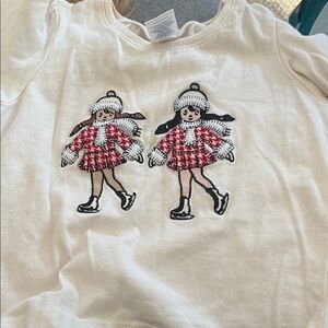 Old Navy Kids Long Sleeve Tee with Red and Black Design